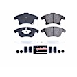 Z23-1653 Front Z23 Daily Carbon-Fiber Ceramic Brake Pads with Stainless-Steel Hardware Kit