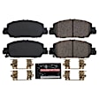 Z23-1654 Front Z23 Daily Carbon-Fiber Ceramic Brake Pads with Stainless-Steel Hardware Kit