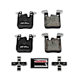 Z23-1656 Rear Z23 Daily Carbon-Fiber Ceramic Brake Pads with Stainless-Steel Hardware Kit