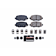 Z23-1734 Rear Z23 Daily Carbon-Fiber Ceramic Brake Pads with Stainless-Steel Hardware Kit