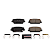 Z23-1827 Front Z23 Daily Carbon-Fiber Ceramic Brake Pads with Stainless-Steel Hardware Kit