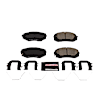 Z23-1855 Front Z23 Daily Carbon-Fiber Ceramic Brake Pads with Stainless-Steel Hardware Kit
