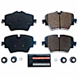 Z23-1892 Front Z23 Daily Carbon-Fiber Ceramic Brake Pads with Stainless-Steel Hardware Kit
