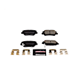 Z23-1916 Rear Z23 Daily Carbon-Fiber Ceramic Brake Pads with Stainless-Steel Hardware Kit