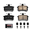 Z23-228 Rear Z23 Daily Carbon-Fiber Ceramic Brake Pads with Stainless-Steel Hardware Kit