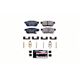 Z23-374 Rear Z23 Daily Carbon-Fiber Ceramic Brake Pads with Stainless-Steel Hardware Kit