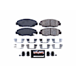 Z23-465 Front Z23 Daily Carbon-Fiber Ceramic Brake Pads with Stainless-Steel Hardware Kit