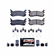 Z23-636 Rear Z23 Daily Carbon-Fiber Ceramic Brake Pads with Stainless-Steel Hardware Kit