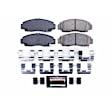 Z23-787 Front Z23 Daily Carbon-Fiber Ceramic Brake Pads with Stainless-Steel Hardware Kit