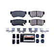 2007 Hyundai Elantra - Rear Carbon Fiber Ceramic Brake Pad Set, Z23 Evolution Sport Series