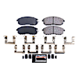 Z23-815A Front Z23 Daily Carbon-Fiber Ceramic Brake Pads with Stainless-Steel Hardware Kit