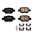 Z23-817 Front Z23 Daily Carbon-Fiber Ceramic Brake Pads with Stainless-Steel Hardware Kit