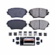 Z23-862 Front Z23 Daily Carbon-Fiber Ceramic Brake Pads with Stainless-Steel Hardware Kit