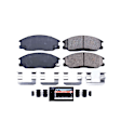 Z23-864 Front Z23 Daily Carbon-Fiber Ceramic Brake Pads with Stainless-Steel Hardware Kit