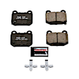Z23-961 Rear Z23 Daily Carbon-Fiber Ceramic Brake Pads with Stainless-Steel Hardware Kit