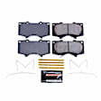 Z23-976B Front Z23 Daily Carbon-Fiber Ceramic Brake Pads with Stainless-Steel Hardware Kit