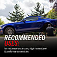 Z26-052 Front OR Rear Z26 Muscle Carbon-Fiber Ceramic Brake Pads with Stainless-Steel Hardware Kit