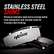 2007 Mercedes Benz E63 AMG - Front Carbon Fiber Ceramic Brake Pad Set, Requires Wear Sensor, Z26 Street Warrior Carbon-Fiber Ceramic Series