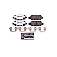2012 Infiniti EX35 - Rear Carbon Fiber Ceramic Brake Pad Set, 3.5L 6Cyl, Z26 Street Warrior Carbon-Fiber Ceramic Series