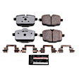2015 BMW M6 - Rear Carbon Fiber Ceramic Brake Pad Set, Requires Wear Sensor - Sold Separately, Except Ceramic Composite Brakes, Z26 Street Warrior Carbon-Fiber Ceramic Series