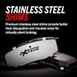 2015 BMW M6 - Rear Carbon Fiber Ceramic Brake Pad Set, Requires Wear Sensor - Sold Separately, Except Ceramic Composite Brakes, Z26 Street Warrior Carbon-Fiber Ceramic Series