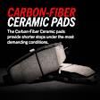 2015 BMW M6 - Rear Carbon Fiber Ceramic Brake Pad Set, Requires Wear Sensor - Sold Separately, Except Ceramic Composite Brakes, Z26 Street Warrior Carbon-Fiber Ceramic Series