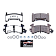 Z26-154 Front OR Rear Z26 Muscle Carbon-Fiber Ceramic Brake Pads with Stainless-Steel Hardware Kit