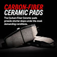 Z26-922 Rear Z26 Street Warrior Carbon-Fiber Ceramic Series Carbon Fiber Ceramic Brake Pad Set