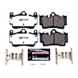 2010 Porsche Cayenne - Rear Carbon Fiber Ceramic Brake Pad Set, 4.8L 8Cyl, 330 mm, 350 mm or 380 mm Front Rotors, Requires Wear Sensor - Sold Separately, Z26 Street Warrior Carbon-Fiber Ceramic Series