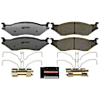 Z36-1066 Front OR Rear Z36 Truck Carbon-Fiber Ceramic Brake Pads with Stainless-Steel Hardware Kit