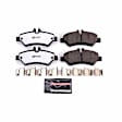 2016 Freightliner Sprinter 2500 - Rear Carbon Fiber Ceramic Brake Pad Set, 3.0L 6Cyl, Z36 Extreme Truck And Tow