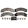 Z36-1329 Rear Z36 Truck Carbon-Fiber Ceramic Brake Pads with Stainless-Steel Hardware Kit