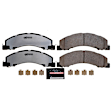 Z36-1335 Front OR Rear Z36 Truck Carbon-Fiber Ceramic Brake Pads with Stainless-Steel Hardware Kit