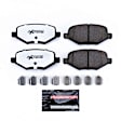 2013 Ford Explorer - Rear Carbon Fiber Ceramic Brake Pad Set, Standard Brakes, 325mm (12.8 in.) Front Rotors, Z36 Extreme Truck And Tow
