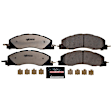 Z36-1399 Front Z36 Truck Carbon-Fiber Ceramic Brake Pads with Stainless-Steel Hardware Kit