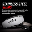 2013 Ford Explorer - Carbon Fiber Ceramic Brake Pad Set, Standard Brakes, 325mm (12.8 in.) Front Rotors, Z36 Extreme Truck And Tow