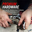 Z36-1509 Front Z36 Truck Carbon-Fiber Ceramic Brake Pads with Stainless-Steel Hardware Kit