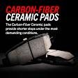 Z36-1509 Front Z36 Truck Carbon-Fiber Ceramic Brake Pads with Stainless-Steel Hardware Kit