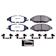 Z36-1649 Front Z36 Truck Carbon-Fiber Ceramic Brake Pads with Stainless-Steel Hardware Kit