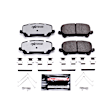 Z36-1724 Rear Z36 Truck Carbon-Fiber Ceramic Brake Pads with Stainless-Steel Hardware Kit
