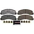 Z36-2087 Front Z36 Truck Carbon-Fiber Ceramic Brake Pads with Stainless-Steel Hardware Kit