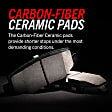 Z36-450 Front Z36 Truck Carbon-Fiber Ceramic Brake Pads with Stainless-Steel Hardware Kit