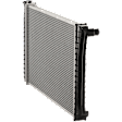 Radiator, 3.2L/3.3L/3.8L/4.1L/4.3L/4.4L/4.8L/4.9L/5.0L/5.7L/6.5L/6.6L Engines, Automatic Transmission Cooler, Aluminum Core, Plastic Tank