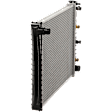 Radiator, 3.2L/3.3L/3.8L/4.1L/4.3L/4.4L/4.8L/4.9L/5.0L/5.7L/6.5L/6.6L Engines, Automatic Transmission Cooler, Aluminum Core, Plastic Tank
