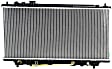 Radiator, 1.5L/1.8L Engines, Automatic or Manual Transmission, Standard Duty Cooling, Aluminum Core, Plastic Tank