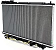 Radiator, 1.5L/1.8L Engines, Automatic or Manual Transmission, Standard Duty Cooling, Aluminum Core, Plastic Tank
