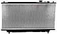 Radiator, 1.5L/1.8L Engines, Automatic or Manual Transmission, Standard Duty Cooling, Aluminum Core, Plastic Tank