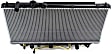 Radiator, 1.5L/1.8L Engines, Automatic or Manual Transmission, Standard Duty Cooling, Aluminum Core, Plastic Tank