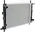 Radiator, 2.0L/2.5L Engines, Automatic or Manual Transmission, Aluminum Core, Plastic Tank