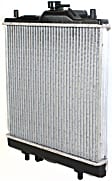 Radiator, 1.0L/1.3L Engines, Aluminum Core, Plastic Tank